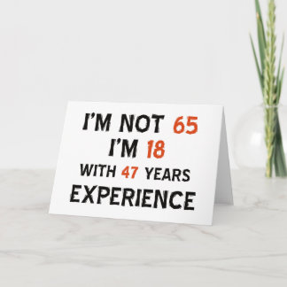 Carte 65e anniversaire