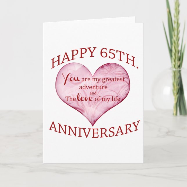 Carte 65e anniversaire (Devant)