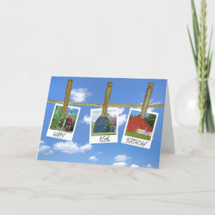 Carte 65e Anniversaire Granges Et Captures De Tracteurs