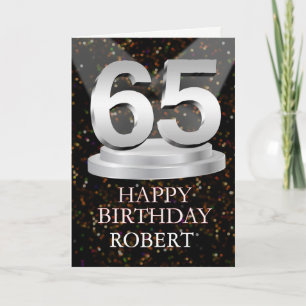 Carte 65e anniversaire Points saillants Ajouter une cart