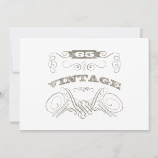 Carte 65e anniversaire vintage