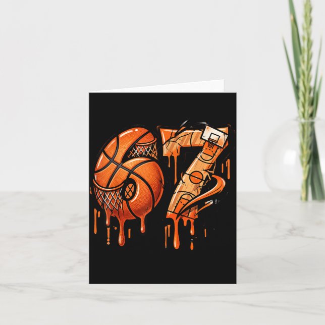 Carte 67 Basketball Ice Cream Drip Six Seven  (Devant)