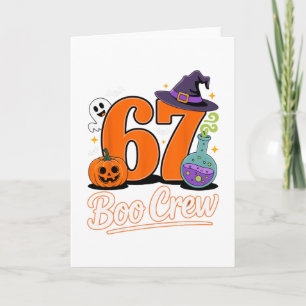 Carte 67 Boo Crew Amusement d'Halloween pour les passion