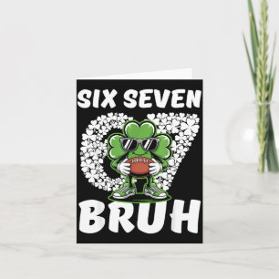 Carte 67 bruh trèfle football six sept saint patrick