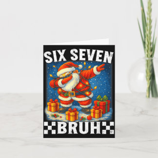 Carte 67 Christmas Bruh 6 7 Funny Meme Gift Teen Boys Gi