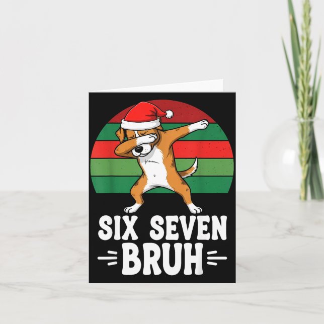 Carte 67 Christmas Funny 67 Brainrot Youth Kids Dog 67  (Devant)