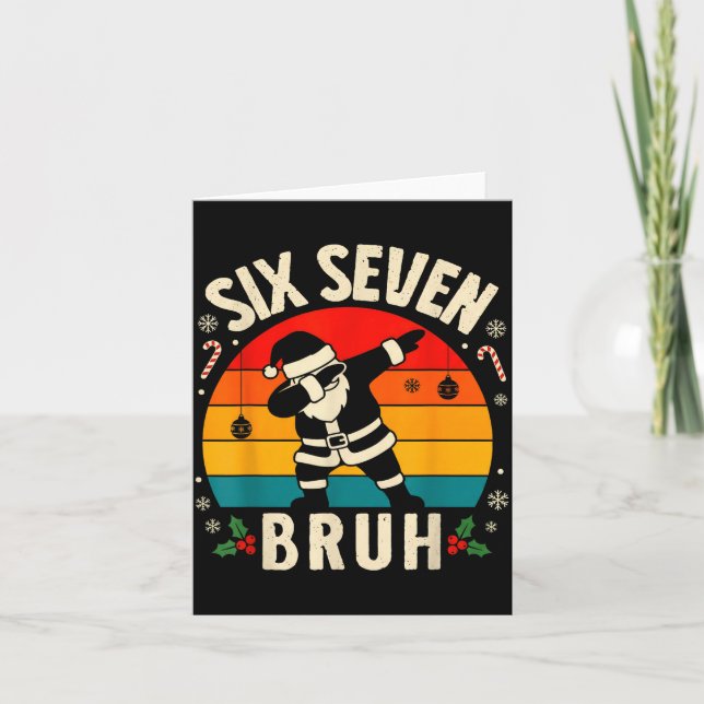 Carte 67 Christmas Funny 67 Meme Youth Kids Dabbing Sant (Devant)