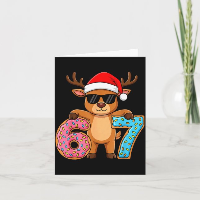 Carte 67 Christmas Funny 67 Meme Youth Kids Reindeer 67  (Devant)