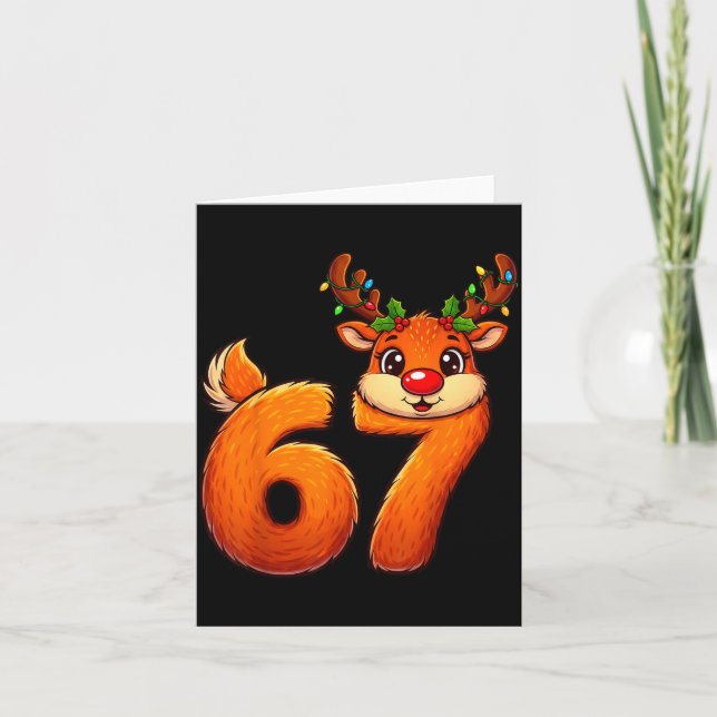 Carte 67 Christmas Funny Reindeer Bruh Meme Pajamas Wome (Devant)