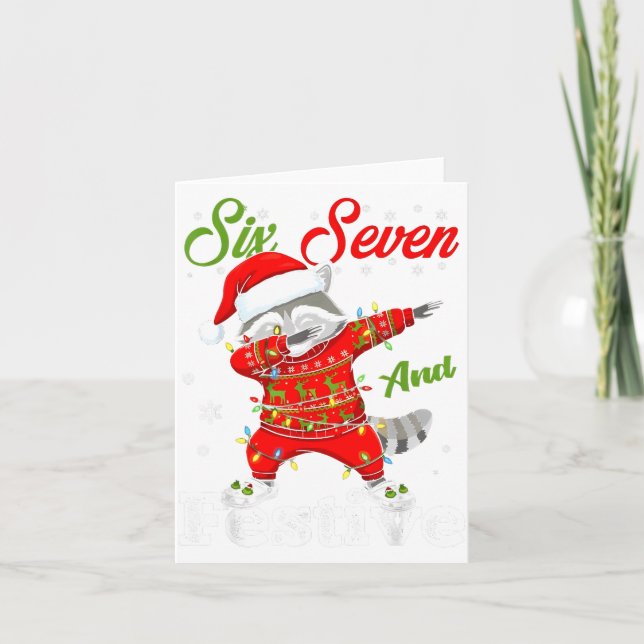 Carte 67 Christmas Funny Six Seven Bruh Meme Brainrot Sa (Devant)