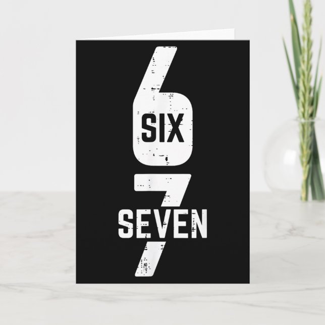 Carte 67 Costume Six Seven Meme Number 6 7 On It Men Wom (Devant)
