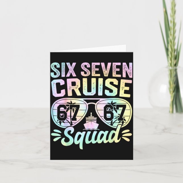 Carte 67 Cruise Squad 2025 Cruise Six Seven Meme Matchin (Devant)