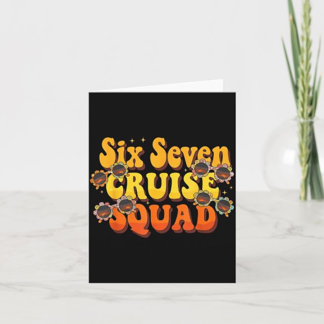 Carte 67 Cruise Squad 2025 Groovy Kids Cruise Meme Match (Devant)