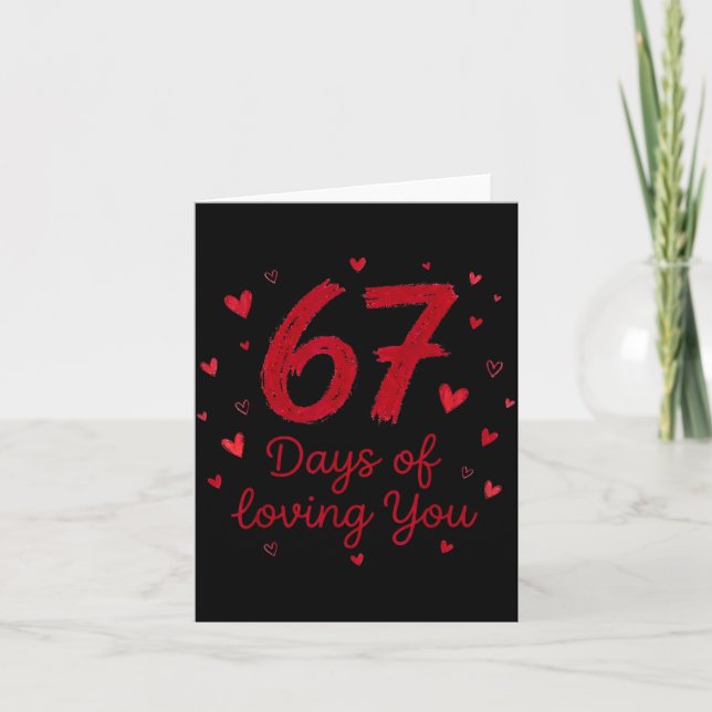 Carte 67 Days Of Loving You Funny Couple Valentine  (Devant)