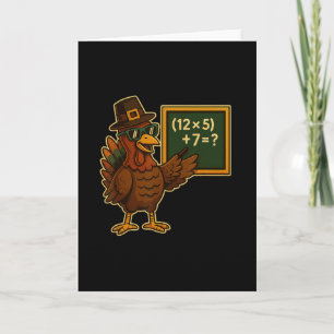 Carte 67 drôle de dinde de Thanksgiving professeur de ma