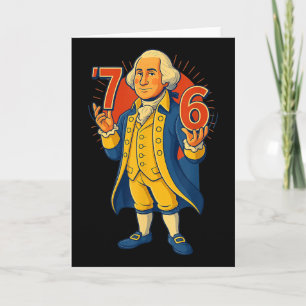 Carte 67 drôle George Washington Meme Six Seven Gen Alph