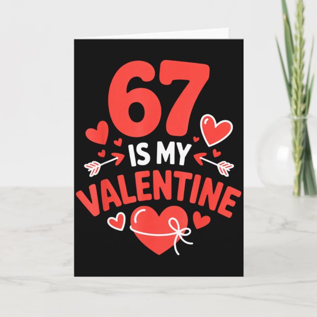 Carte 67 Est Mon Valentin Six Sept Valentins 6 7 Générat (Devant)