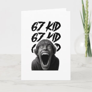 Carte 67 Gamin 67 Mème Six Sept 6-7 Blague drôle d'Inter