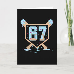 Carte 67 Glace Dégoulinante Bysebyll Mème Drôle Six Sept