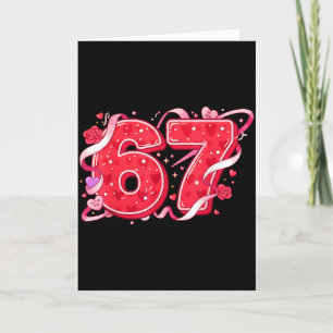 Carte 67 Glace Dégoulinante Mème Drôle Six Sept Saint-Va