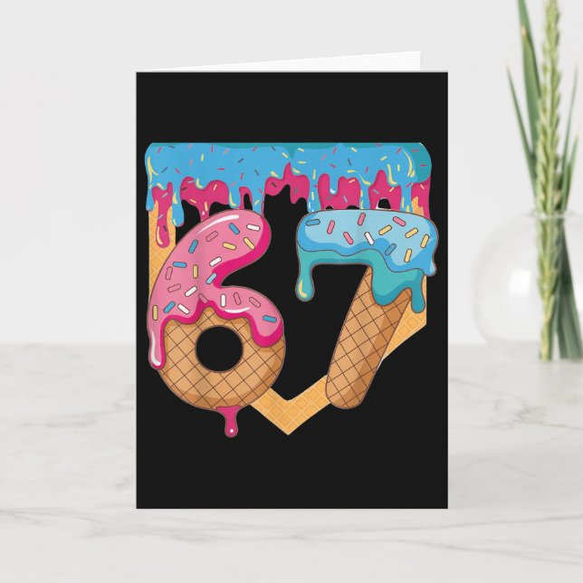 Carte 67 Glace Dégoulinante Mème Six Sept Argot Gen Alph (Devant)