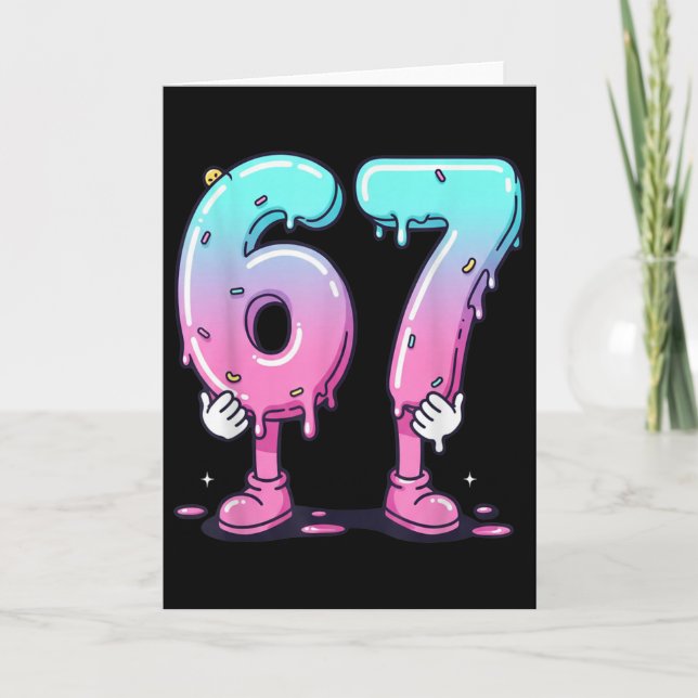 Carte 67 Glace qui goutte (devant) Six Sept Mème pour la (Devant)