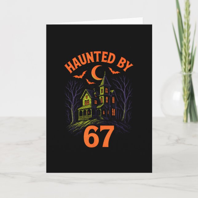 Carte 67 Halloween Costume Brainrot Enseignant 6-7 Mème  (Devant)