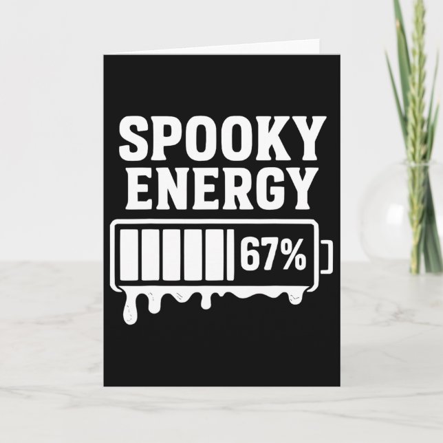 Carte 67 Halloween Énergie Effrayante Brainrot Meme Six  (Devant)