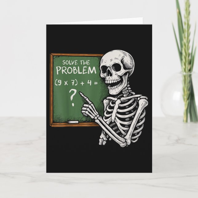 Carte 67 Halloween Math Funny Six Seven Meme Brainrot Sk (Devant)