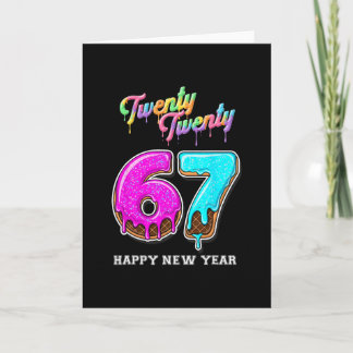 Carte 67 Happy New Year's Eve Six Seven Funny 2026 Brain