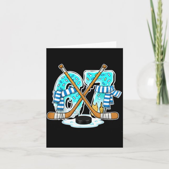 Carte 67 Ice Cream Drip Hockey Gen Alpha Slang Six Seven (Devant)