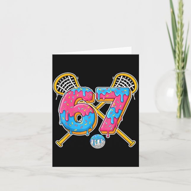 Carte 67 Ice Cream Drip Meme Gen Alpha Slang Lacrosse Sr (Devant)