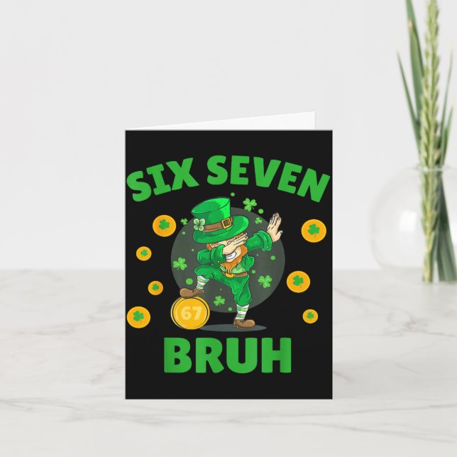 Carte 67 jour de la saint patrick six sept enfants garço (Devant)