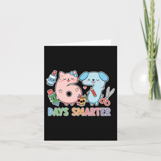 Carte 67 jours plus intelligent Kawaii retour à l'école  (Devant)