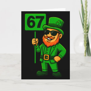 Carte 67 Leprechaun Six Seven Génération Mème Vibes Chan