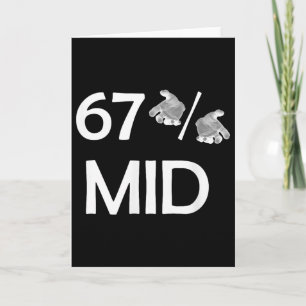 Carte 67% Mains Mèmes Drôles Tendance Internet 6-7 Six S