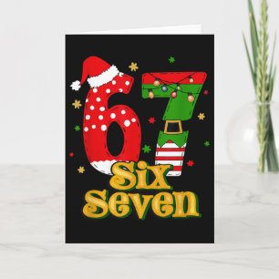 Carte 67 Mas Meme Canne de Bonbon Six Sept Enfants Homme