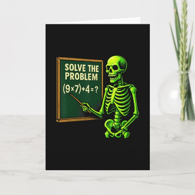 Carte 67 Math Halloween Skeleton Meme For Teachers And S (Devant)