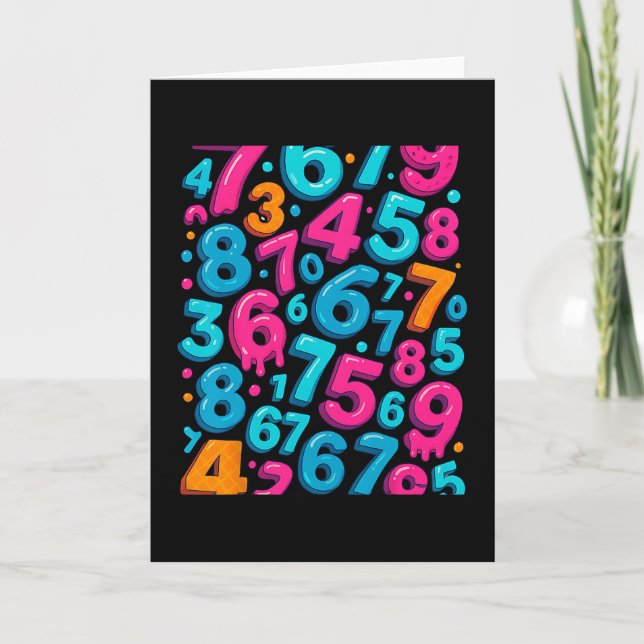 Carte 67 Mème caché tendance Gen Z Alpha Six Seven 6 7  (Devant)