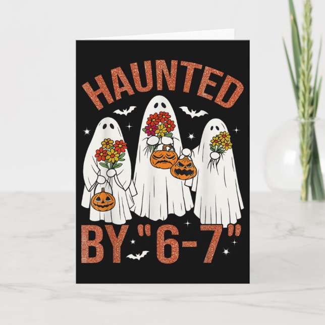 Carte 67 Meme Costume d'Halloween de Boo Mignon Ensorcel (Devant)