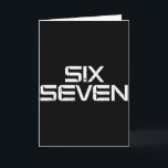 Carte 67 Meme Drôle 6 7 Garçons Filles Jeunesse Adolesce<br><div class="desc">67 Meme Drôle 6 7 Garçons Filles Jeunesse Adolescents Hommes Femmes Enfants</div>