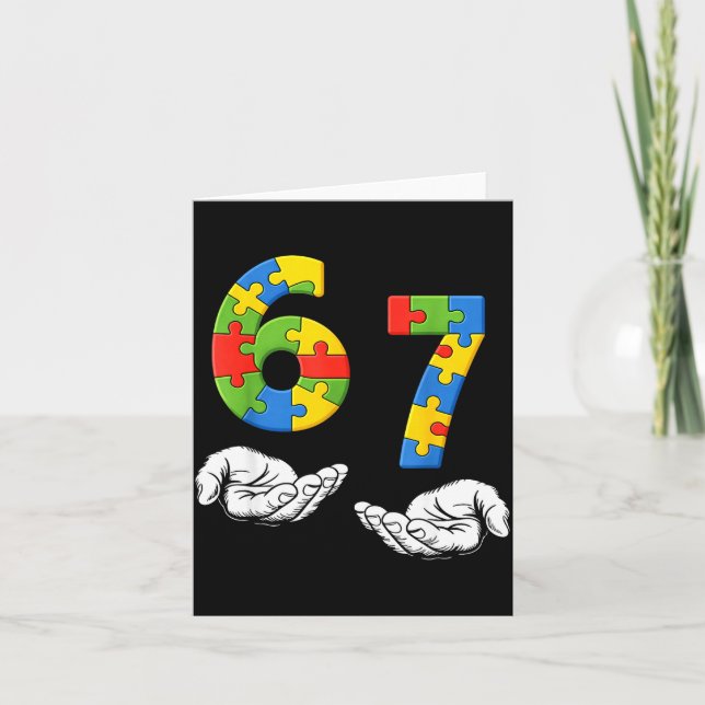 Carte 67 mème drôle six sept génération sensibilisation  (Devant)