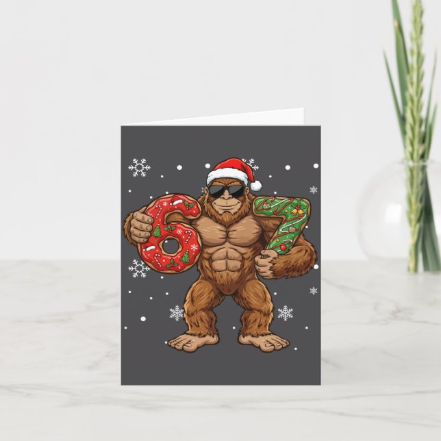 Carte 67 Meme Funny Big Foot Six Seven Christmas Xmas Sa (Devant)