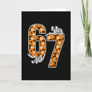 Carte 67 Meme Halloween 6 7 Nombres Six Sept Drôle Enfan