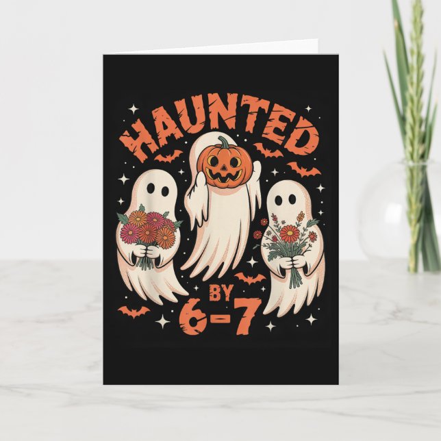 Carte 67 Meme Halloween Ensorcelé  (Devant)