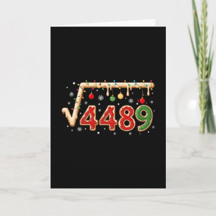 Carte 67 Meme Noël Racine Carrée 4489 Six Sept Mathémati