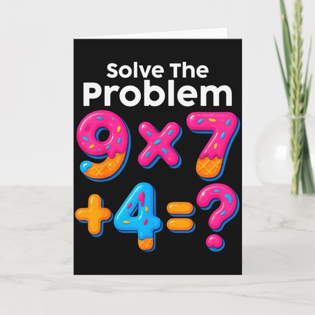 Carte 67 Meme Prof de Maths Crème Glacée Dégoulinante 6  (Devant)