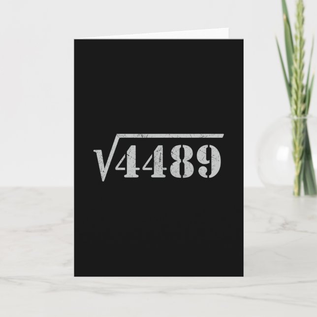 Carte 67 Mème Racine Carrée 4489 Argot Math 6 7 Rétro Ho (Devant)