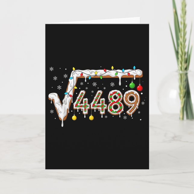 Carte 67 Meme Racine Carrée 4489 Prof De Maths Drôle  (Devant)