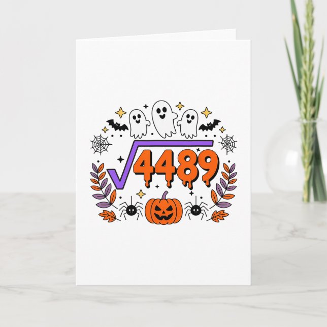 Carte 67 Meme Racine carrée 4489 Teen Six Seven Argot Ma (Devant)